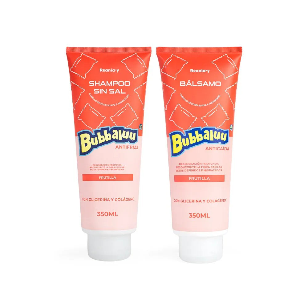 Pack shampoo + bálsamo frutilla