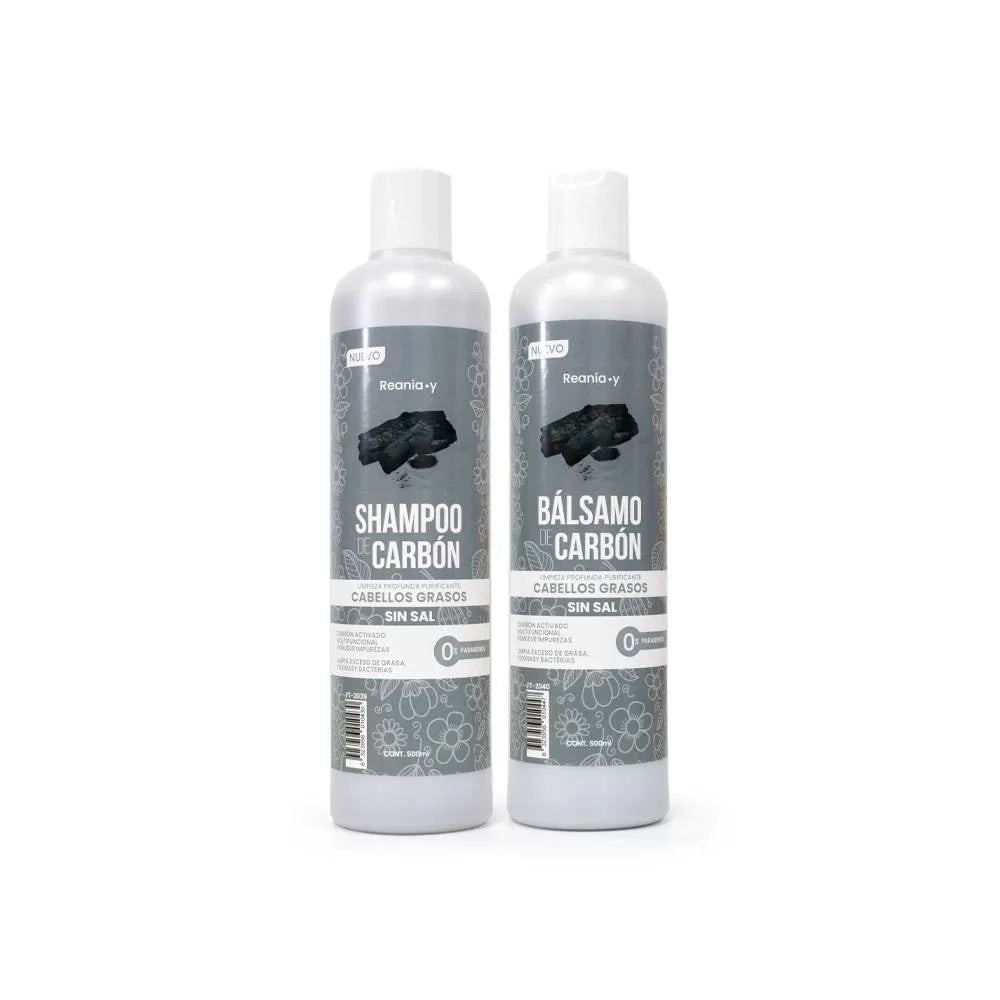 Pack shampoo + bálsamo carbón